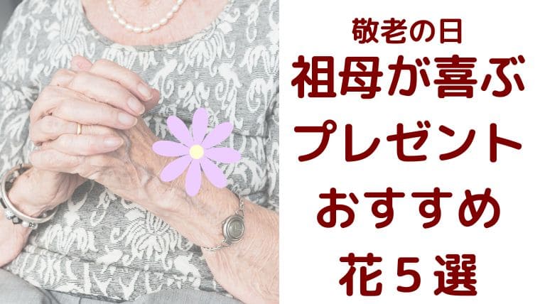 敬老の日 祖母が喜ぶプレゼントおすすめの花５選 秋限定 花のときめき宝箱